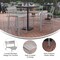 Flash Furniture Silver All-Weather Steel Bar Stool, 4PK 4-XU-CH-10318-B-SIL-GG - alternate 2